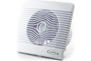 MKK Premium Badlüfter in weiß Ø 120 mm 12 cm für Küche Badezimmer Wohnraum Wohnzimmer WC Toilette