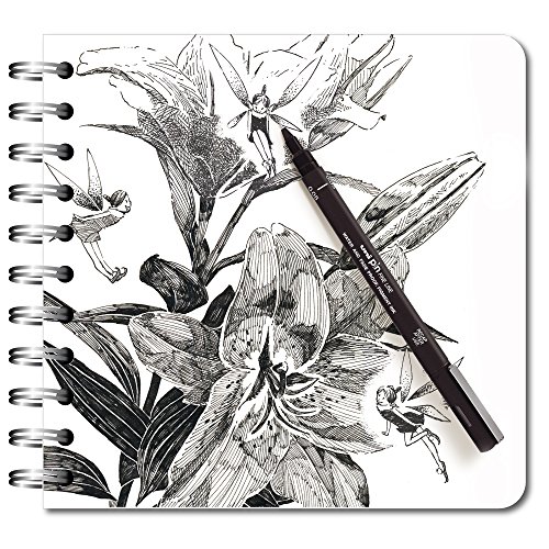 Uni Pin Fineliner-Zeichenstifte verschiedene Schreibspitzengrößen 5 Stück schwarze Tinte - 3