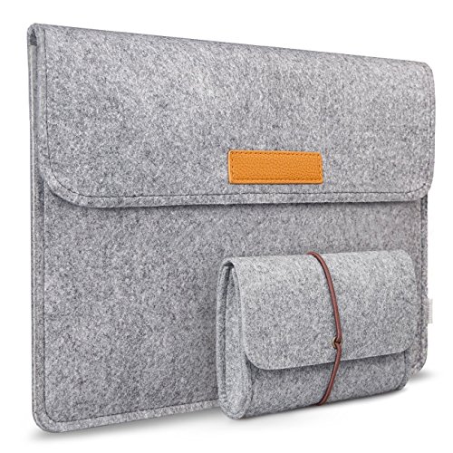 Inateck Microsoft Surface 3 Schutzhülle Filz Sleeve für neues Surface 3 10,8 Zoll 2015 Version, Grau