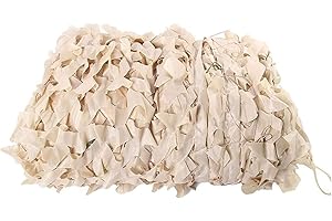 SONAKIA Rete Mimetica Beige, Camouflage Netto per Protezione Solare Militare, Utilizzata per Piante, Caccia, Tiro, Decorazione, Rete Mimetica Rinforzata, Tela Ombreggiante Oxford