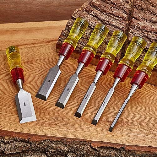 Box Set of 6 Bevel Edge Butt Chisels with Splitproof Handles