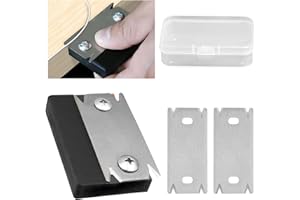 NIYATA Kantenschneider Umleimer, Kantenhobel, Manueller Kantenschneider für Die Holzbearbeitung, Manueller Kantenschneider mit 2 Ersatzklinge, Furnierkantenschneider, Kantenschneider (Schwarz)