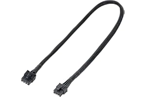 YieJoya PCIE Cable for Corsair, PSU 8-Pin Male to PCIe 8Pin (6+2) Male Power Supply Cable for Corsair Modular Power Supply RM/HX/CX-M Series