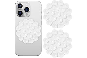 GEEHUA 2 st silikon sugkopp telefonhållare, självhäftande telefonstöd halkfri spegel mobiltelefonhållare för videor, selfies