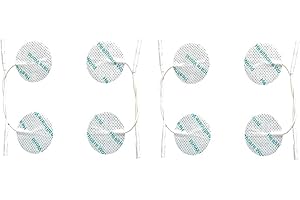 Healthcare World 8 Round Tens Electrode Pads Tens Pads for TPN Tenscare NeuroTrac Flexi Tens machines by Healthcare World
