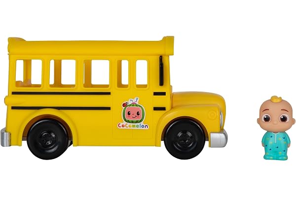 CoComelon CMW0031 Bus de Mitsing avec Son et JJ Figurine pour Enfants à partir de 2 Ans (édition vocale Anglaise)