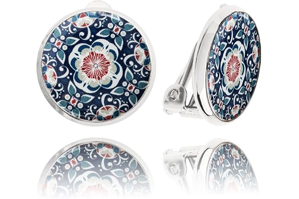 Confortable Élégante Classique Petite Ronde Boucle d'Oreilles à Clip - Non Percées Bijoux pour Femme