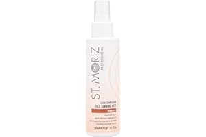 ST. MORIZ St Moriz Professional Clear Complexion Tanning Face Mist | Fast Drying Buildable Fake Tan Spray | With Salicylic Acid to Help Prevent Breakouts | Kind to Skin | Natural Buildable Face Glow | 150ml