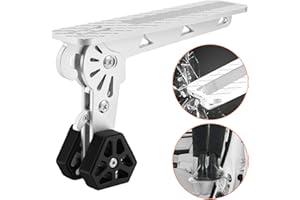 Marchepied de Porte de Voiture, Marchepied Pliable pour Voiture, pédale de crochet de loquet de porte, fonction de marteau de sécurité,Charge maximale 450 LBS Stable,pour Jeep, SUV, RV（argent）