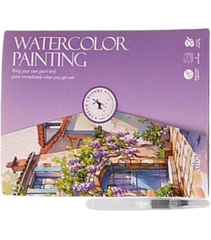 Cahier D’Exercices Aquarelle Pour Débutants – Livre De Peinture Avec Pinceau Et 12 Couleurs, Art Créatif Adultes Et Enfants - 10