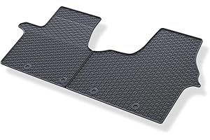Mossa Tapis de Sol en Caoutchouc adapté pour Renault Trafic III (2014- ) - Tapis de Voiture - Noir