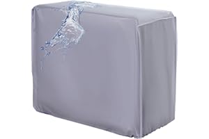 HERREICHER Copertura impermeabile per condizionatore d'aria per esterni, protegge da pioggia, sole, neve e polvere, 80 cm x 28 cm x 54 cm