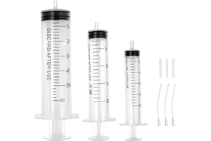 VILLCASE Bird Feeding Syringe Set, Baby Birds Syringe Feeder Parrot Feeding Tube Measuring Tools for Pets Scientific Industrial Labs