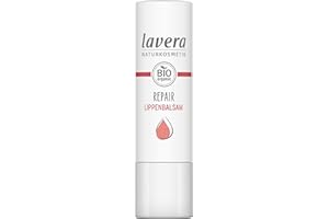 LAVERA BALSAMO LABIAL REPARADOR 4,5 gr – convient aussi bien au maquillage de jour qu’aux looks du soir, rouge à lèvres confortable à la couvrance homogène, poids 5 g et est conçu pour offrir un grand