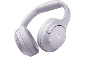TOZO HT2 Over Ear Kopfhörer Bluetooth,Hybrid Active Noise Cancelling Kopfhörer, Kopfhörer Kabellos Bluetooth mit App Steuerung, Hi-Res Audio,60 Std Spielzeit,Tiefer Bass,Komfortable Ohrmuscheln,Lila