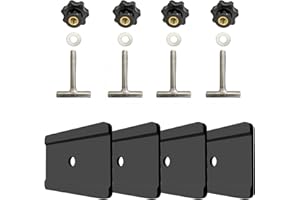 ULROAD Śruby do zabezpieczenia ładunku na szynie + uchwyt prowadzący do VW T5 T6 Multivan Transporter California szyny profilowe np. Multiflexboard lub meble szyna profilowa akcesoria do wnętrza