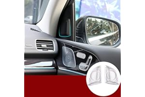 YIWANG Aluminium-Legierung Autotür Audio Lautsprecher Hochtöner Abdeckung Zubehör für Benz GLE GLS Klasse W167 X167 2019 2020