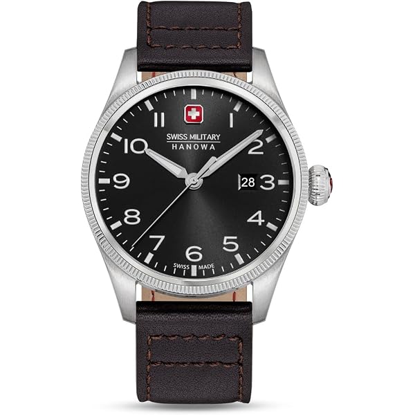 Swiss Military Hanowa Orologio Uomo SMWGH2101604, Quarzo, Cassa 43 Mm Acciaio, Cinturino In Acciaio Inox, Impermeabile 10 Bar, Data, Lancette Luminose - 3