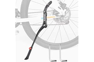 ARPDJK Bike Kickstand, Adjustable Aluminum Alloy Bicycle Stand for 24-29 inches Wheel Diameter, Kickstand for Mountain Bike, Road Bike, Adult Bike, Folding Bike