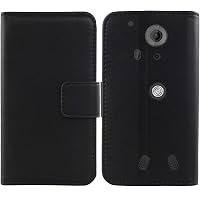 Étui Portefeuille En Cuir Véritable Pour Doro 8035 - Housse Flip Avec Rabat - Protection Complète - Couleur Noire - 7