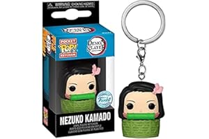 Funko Pop! Keychain: Demon Slayer - Nezuko N BSKT'n BSKT - Mini-Figurine en Vinyle à Collectionner Porte-clés Fantaisie - Cadeau de Noël - Idée de Cadeau - Produits Officiels - Anime Fans