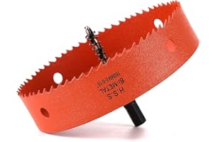 Dribotway 160mm 6-2/7'' Hole Saw, Bi-Metal Hole Saw Drill Bit High Speed Steel, Cutting Circular Holes, for Wood and Metal, Can Easily Drill Wood, Plastic, Plywood, Thin Metal