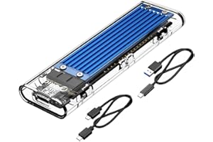 ORICO External M.2 NVMe SSD Enclosure - USB 3.1 Gen 2 Type-C to M2 NVMe PCIe Adapter for M-Key SSDs 2230, 2242, 2260, 2280 (TB3 Compatible)