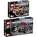 Produktbild Lego Technic 2er Set 42060 42061 Straßenbau-Fahrzeuge + Teleskoplader