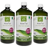 Benessence - Succo e Polpa di Aloe Vera Liquido da Bere Non Pastorizzato e Non Filtrato da bere - 3L,stimola le funzioni depu