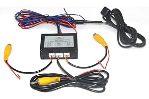 Auto Wayfeng WF® Auto 2 telecamere Interruttore Scatola di Controllo a 2 canali per Anteriore/Posteriore/Sinistra/Destra Telecamera di parcheggio Sistema Video Controllo a