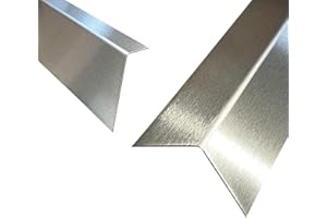 PROFILE-METALL Edelstahl Winkelprofil Kantenschutz VA Winkelprofil Eckwinkel 2000 mm 2,0 mm, Form des Artikels: 50x30x2,0 mm