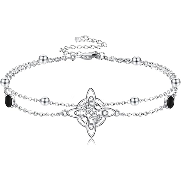 URONE Collana Con Nodo Della Strega In Argento 925 - Gioiello Celtico Protezione Per Donna - Regalo Con Scatola