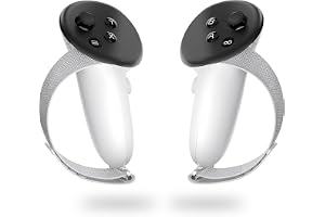 TERRIFI Controller Grips for Meta/Oculus Quest 3, Non-Slip Cover with Adjustable Soft Straps, Compatible with Official Charging Dock Battery