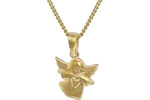 trendor Gold Anhänger Engelchen und Kette für Kinder schöner Goldschmuck für Kids, dieses Schmuckstück ist eine tolle Geschenkidee für Mädchen oder Jungen 35820