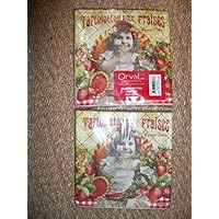 Orval Créations – Servilletas de papel (escenario Retro niña Tartelette en los fresas Orval