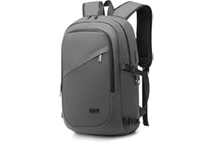 KONO Plecak na laptopa dla mężczyzn i kobiet, wodoszczelny i antykradzieżowy, biznesowy plecak na laptopa do szkoły, podróży i pracy