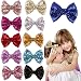 Akili(TM) 1 Piece Silver Girls Sequins Hair Clips Cute Headwear