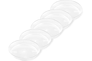 ‎GARRONDA Garronda Blumentopf Untersetzer GD-0026 (5 Stück Transparent, ⌀ 15cm H 2,3cm)