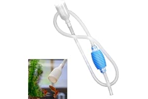 DOUKESH Sifón Limpieza Pecera,Limpiador Grava De Pecera,Sifón Vacío De Acuario,Bombas De Sifón Con Filtros De Grava,Cambiador De Agua,Sifón Cambiador De Agua para Limpiar y Cambiar el Agua del Tanque,1.4M