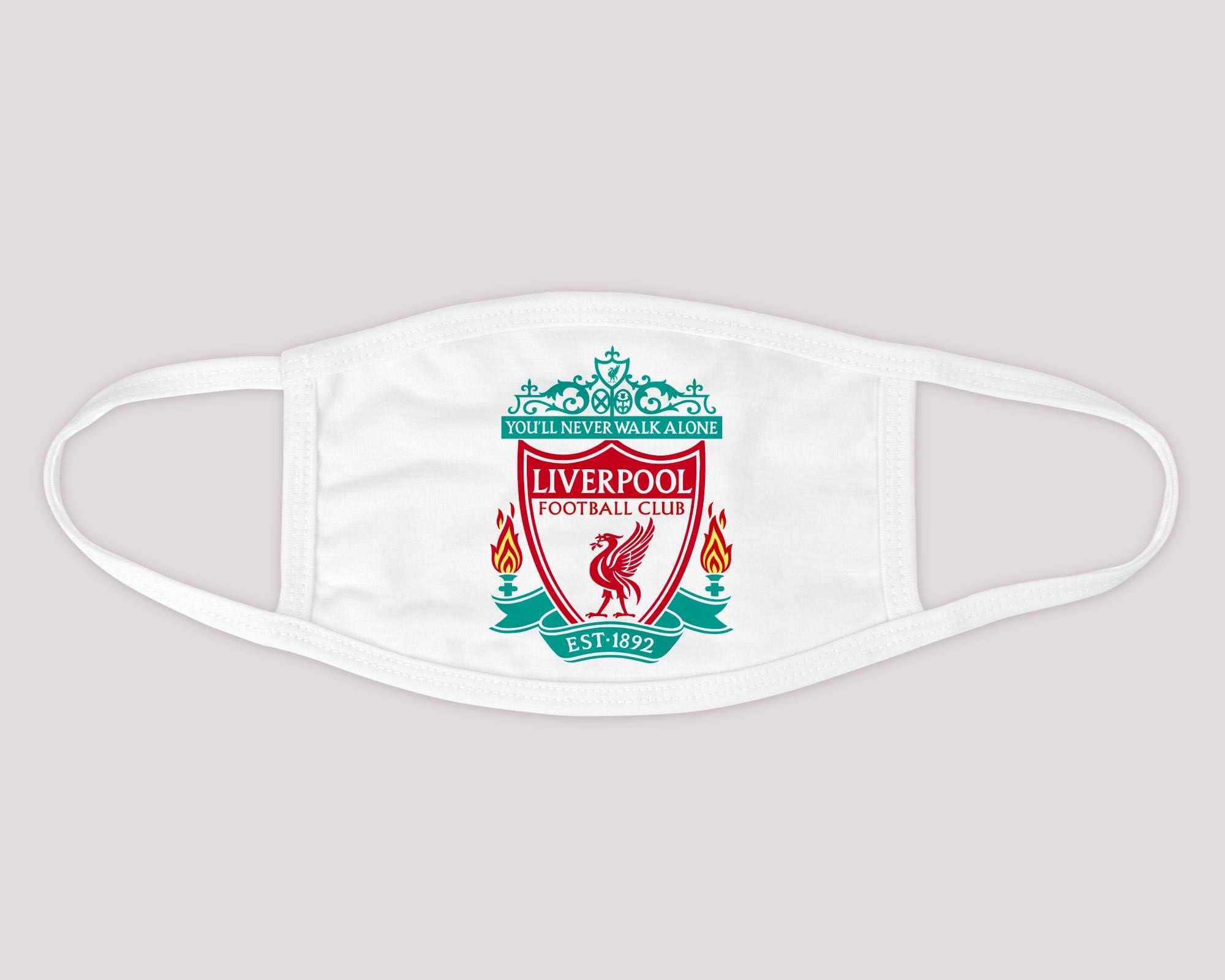 liverpool fc football club face mask adults