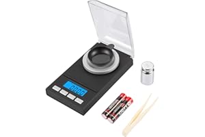 Brifit Feinwaage 50g/0,001g, Milligramm Waage mit Kalibriergewicht, Taschenwaage, Goldwaage, Münzwaage, Schmuckwaage, Digital Briefwaage mit Tara-Funktion, PCS Funktion