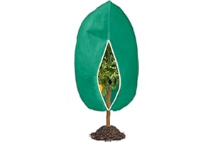 190 x 228cm Winterschutz für Pflanzen, Draußen Pflanzenschutz Winter Frostschutz Für Kübelpflanzen, mit Reißverschluss Zugband Für Palmen, Olivenbaum, Wiederverwendbar Wintervlies 1 Stück,70g/m²