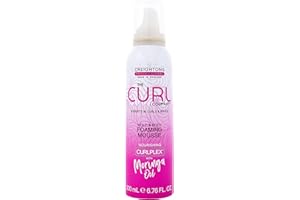 The Curl Company Hold and Body Mousse moussante (200 ml) – Définit les boucles et les vagues, élimine les frisottis et lisse les voies de migration indisciplinées ; formulée professionnellement avec