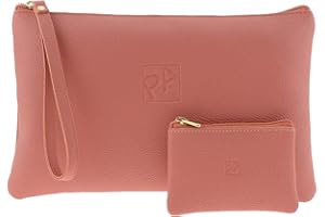 PAULA ALONSO PA Bolso Cartera de Mano en Piel con Asa