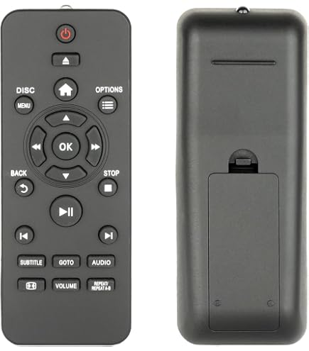 Telecomando Sostituto Per Lettore DVD Philips DVP620VR | Semplificato, Con Batterie Incluse, Nessuna Programmazione - 2