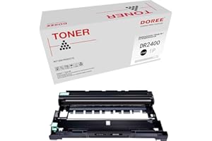 DOREE DR-2400 DR 2400 DR2400 Tamburo Compatibile per Brother HL-L2310D L2350DW L2370DN L2375DW/ DCP-L2510D L2530DW L2537DW L2550DN/ MFC-L2710DN L2710DW L2730DW L2750DW impresoras - Nero, 12,000 pagine
