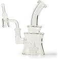 STRONG BONG Glass Dab Rig Bong with Quartz Banger (6 Inch)