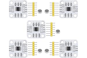 SENRISE AS5600 Magnetic Encoder 5PCS Magnetic Induction Angle Measurement Sensor Module 12-Bit Precision for Motor/Industrial Applications