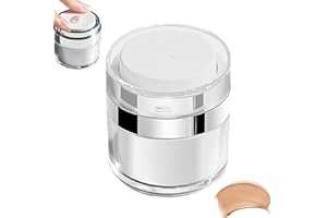 TCASENER 15ML Vasetti Dispenser Crema Viso, Riutilizzabile Vasetti di Pompa, Dosatore Contenitori Cosmetic Cream Bottiglie Flaconi Viaggio