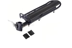 Chesoon Porte-Bagages arrière rétractable pour vélo Ouverture Rapide Alliage d'aluminium Support de Sacoche de vélo Capacité 20 lbs/9 kgs